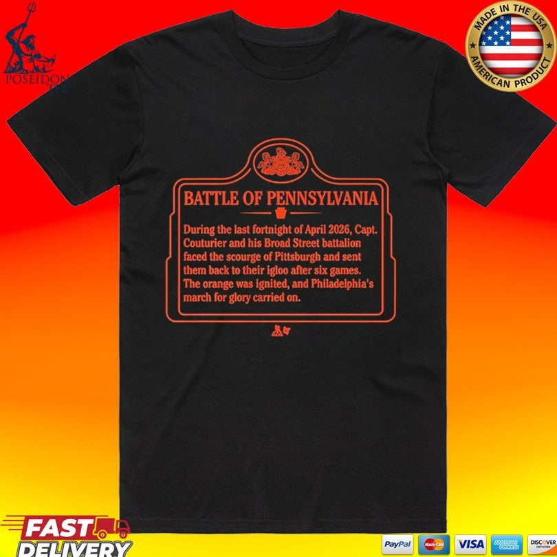 Philadelphia Hockey The Battle Of Pennsylvania T-shirt