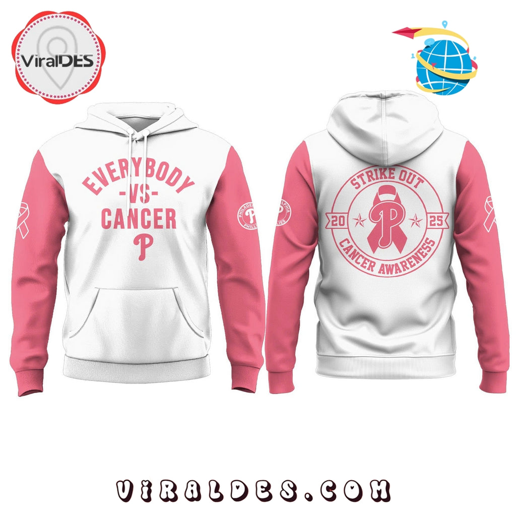 Philadelphia Phillies Everybody vs Cancer Hoodie, Long Pants