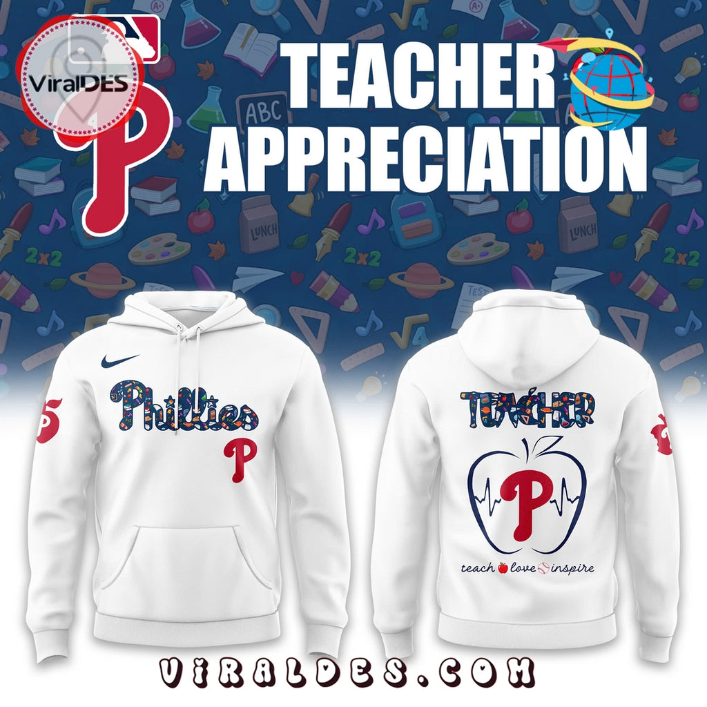 Philadelphia Phillies Teacher Appreciation Night Hoodie, Long Pants