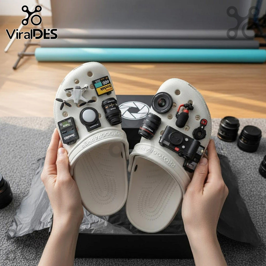 Photographer Premium Crocs Clogs With Charms