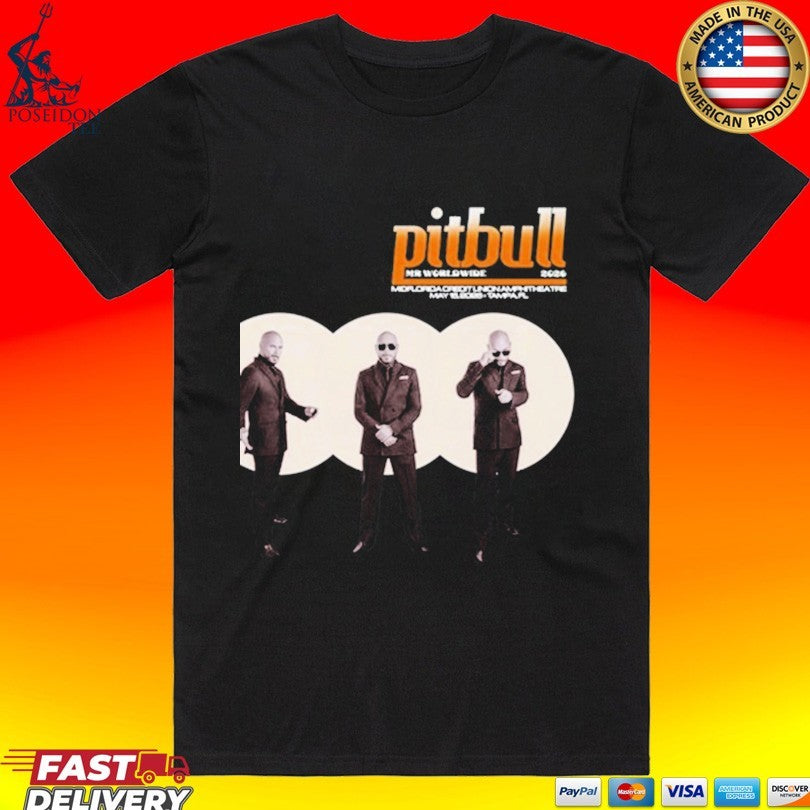 Pitbull Tour Tampa Fl May 16 2026 T-shirt