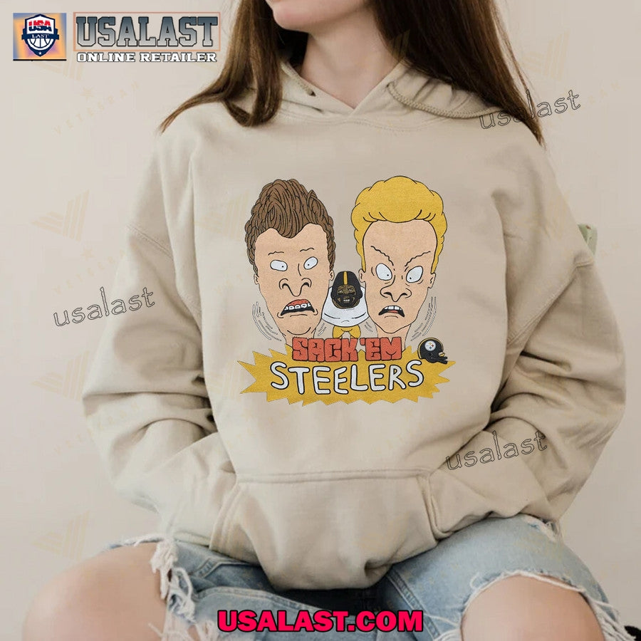 Pittburgh Steelers x Beavis and Butthead Apparel Tee Shirt, Sweatshirt