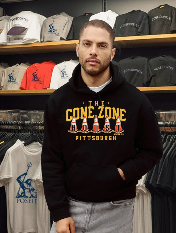 Pittsburgh Baseball The Cone Zone Hoist T-shirt