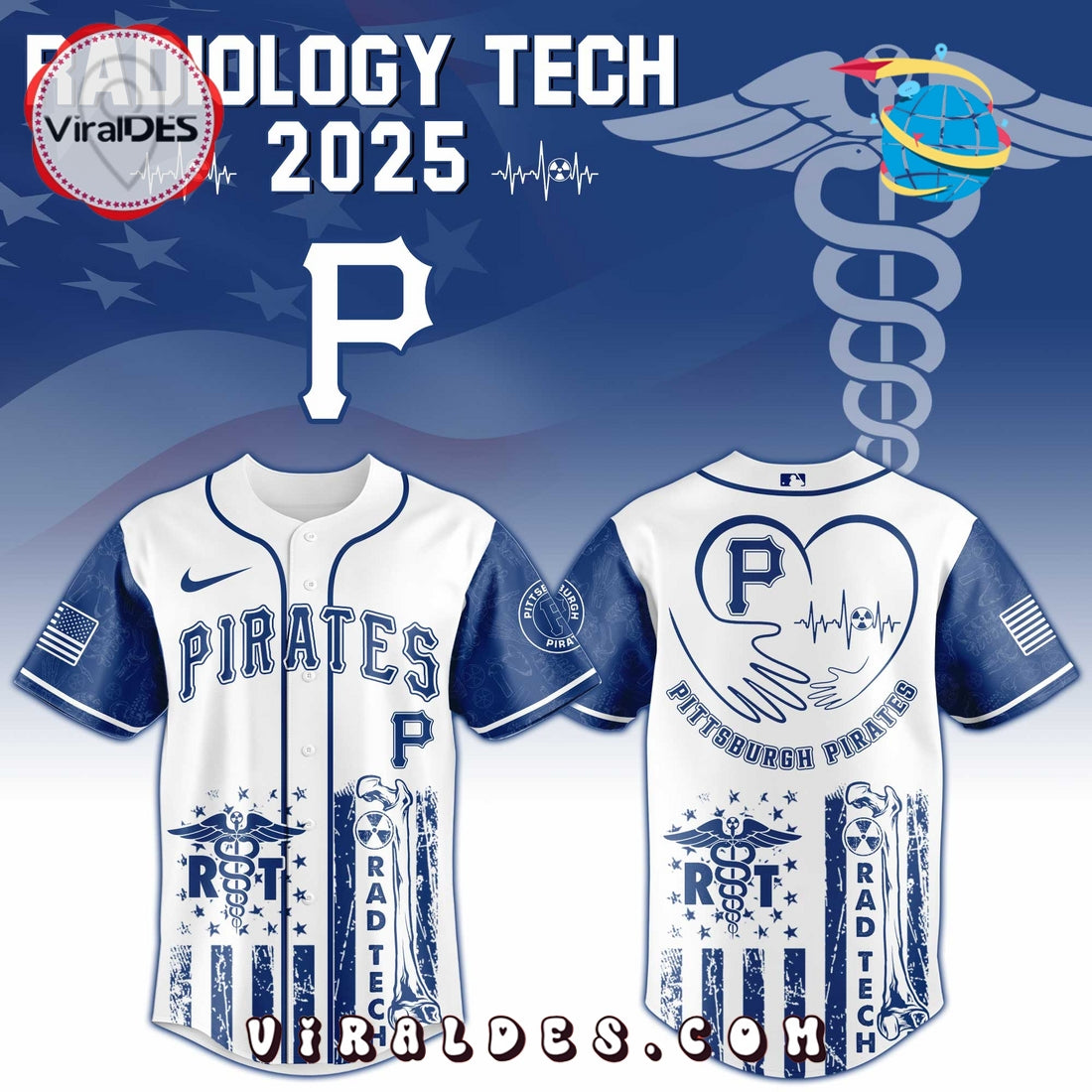 Pittsburgh Pirates MLB x Radiology Tech Night 2025 Jersey