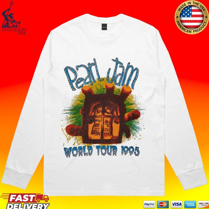 PJ Tucker Pearl Jam 1995 World Tour T-shirt