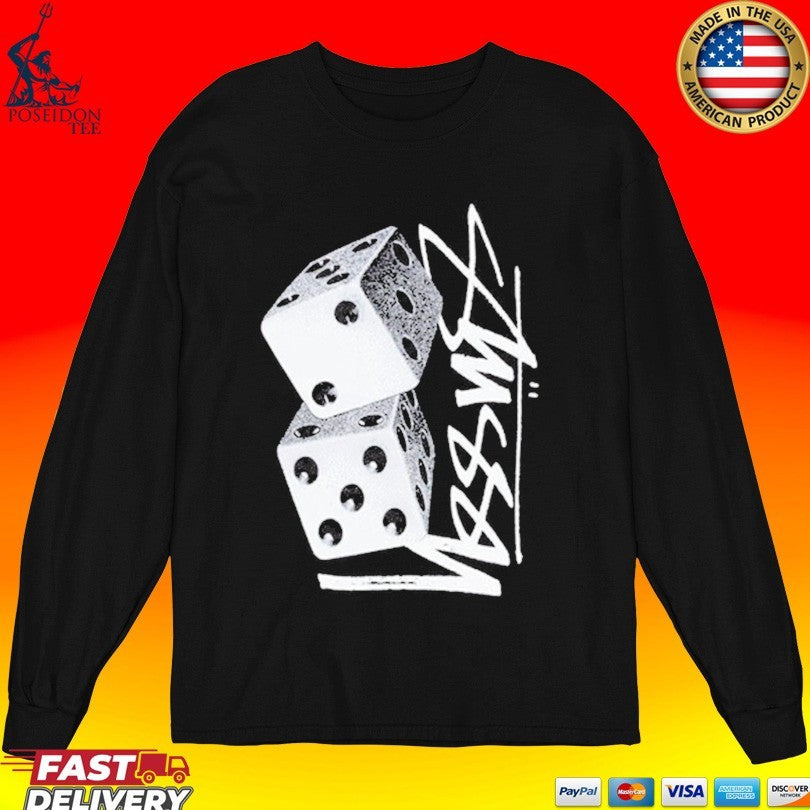 Pla Skateboarding Stussy Metal Dice T-shirt