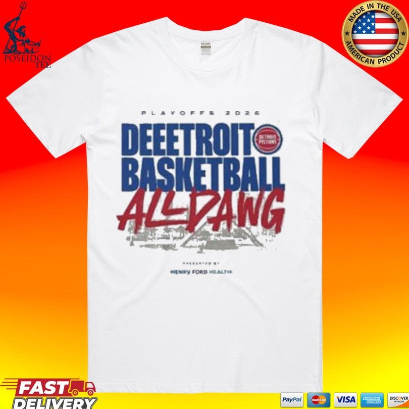 Playoffs 2026 Deeetroit Basketball All Dawg T-shirt