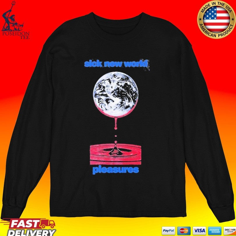 Pleasures Sick New World 2026 Las Vegas On April 25 2026 Bleed T-shirt