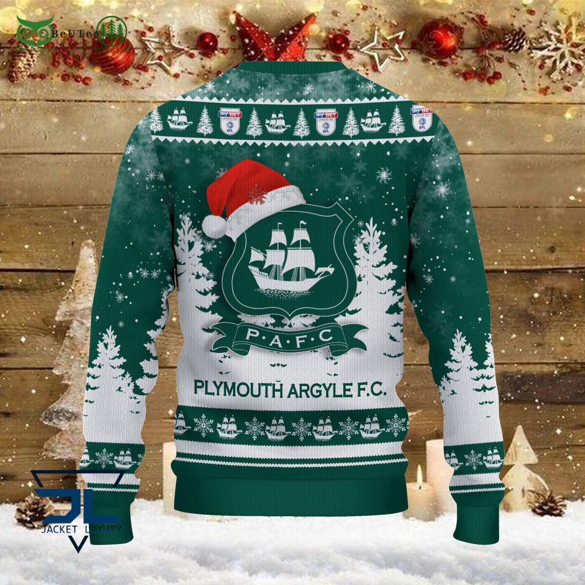 Plymouth Argyle EFL English Football League Champions Ugly Sweater