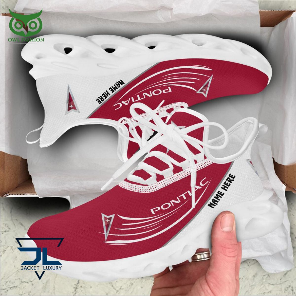 Pontiac Car Brand Personalized Max Soul Sneakers