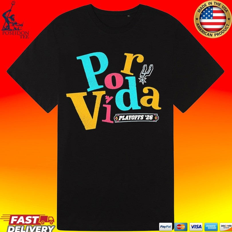 Por Vida Playoffs Spurs T-shirt