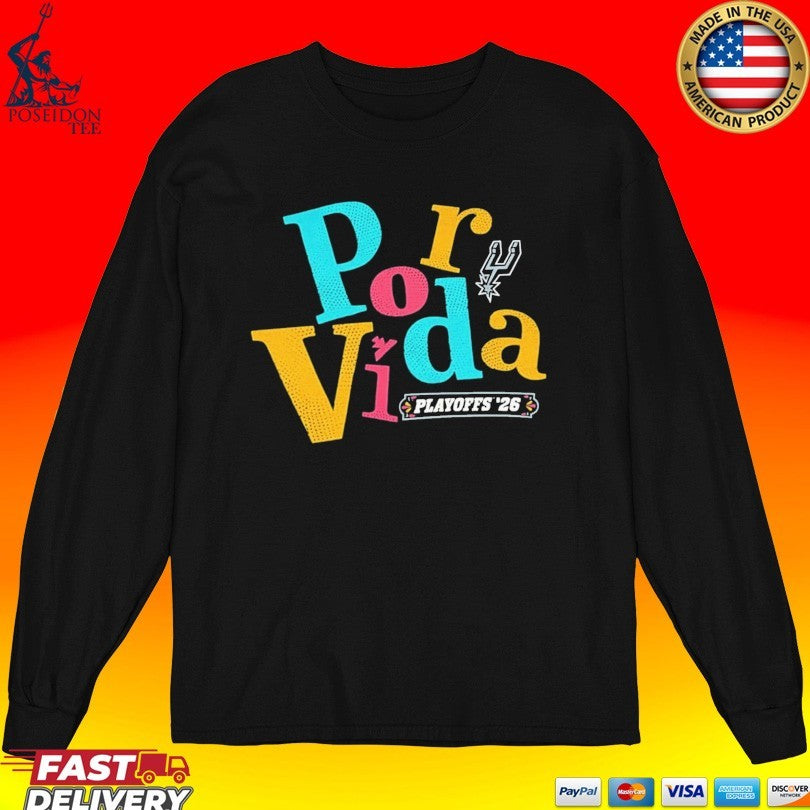 Por Vida Playoffs Spurs T-shirt