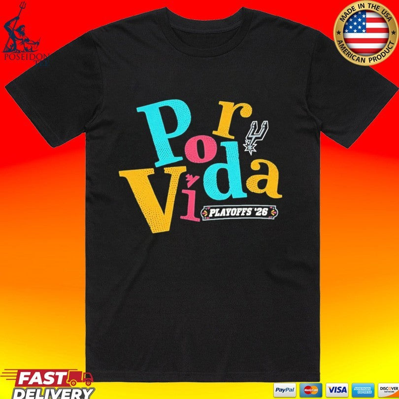 Por Vida Playoffs Spurs T-shirt