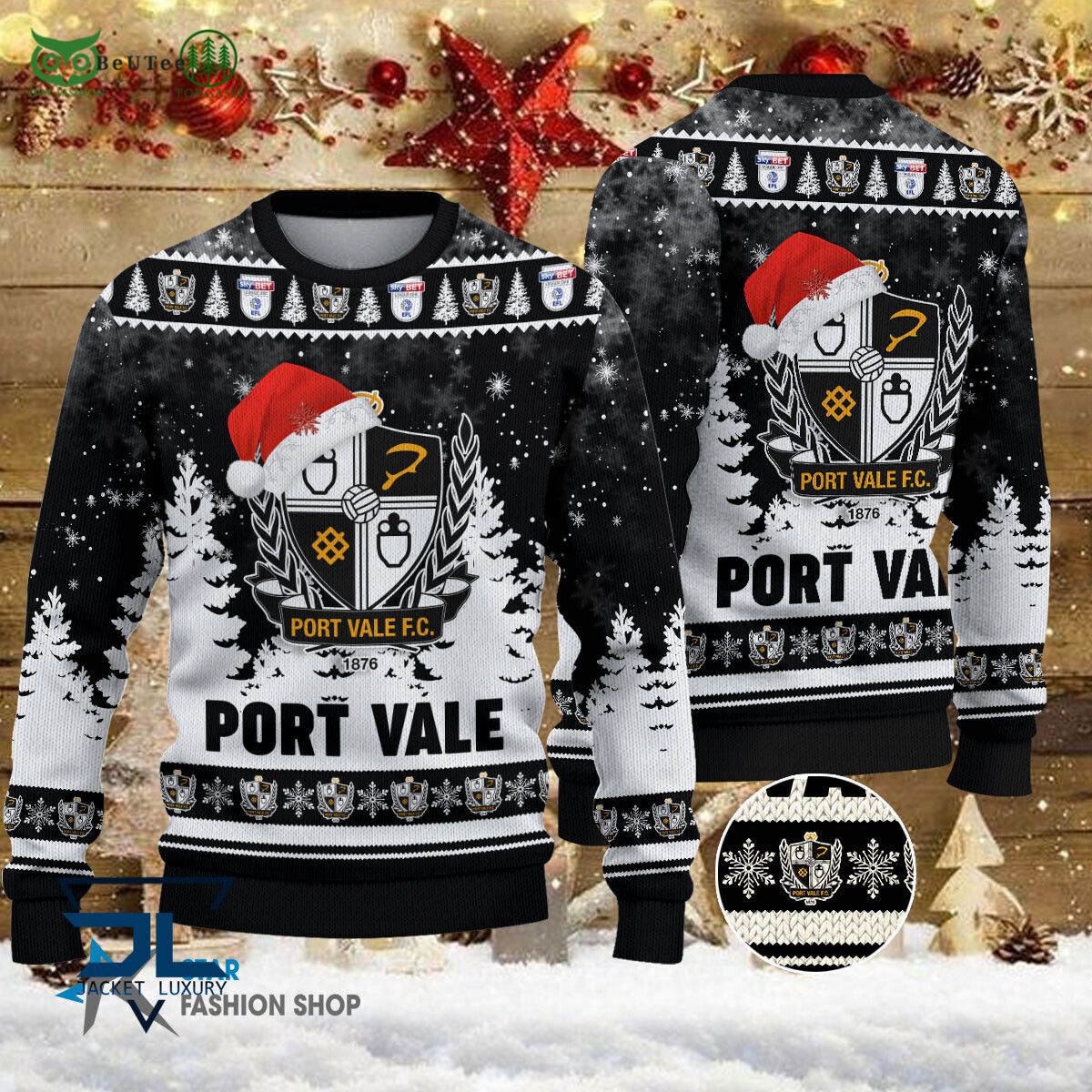 Port Vale EFL English Football League Premium Ugly Sweater