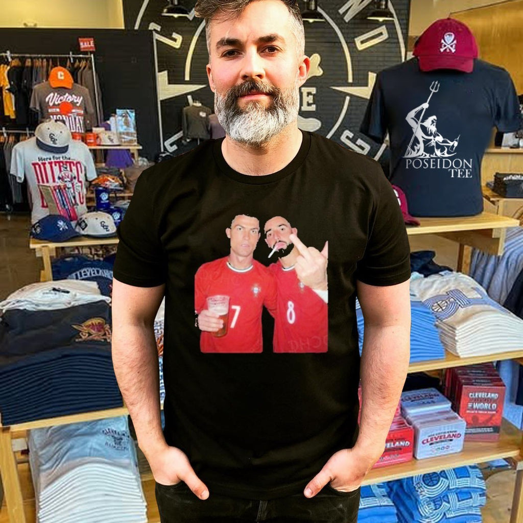 Portugal Bruno Fernandes And Ronaldo Style T-shirt