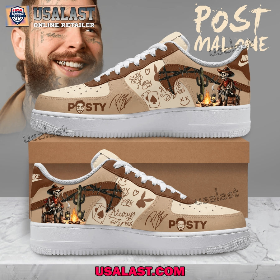 Post Malone Posty Skull Air Force Shoes