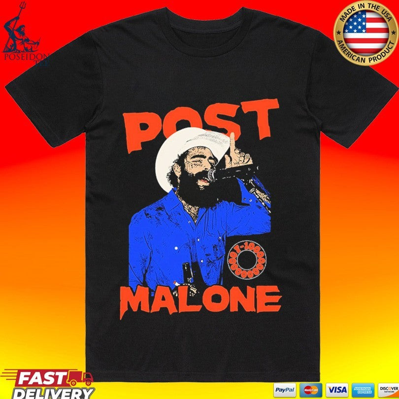 Post Malone Western Singer T-shirt