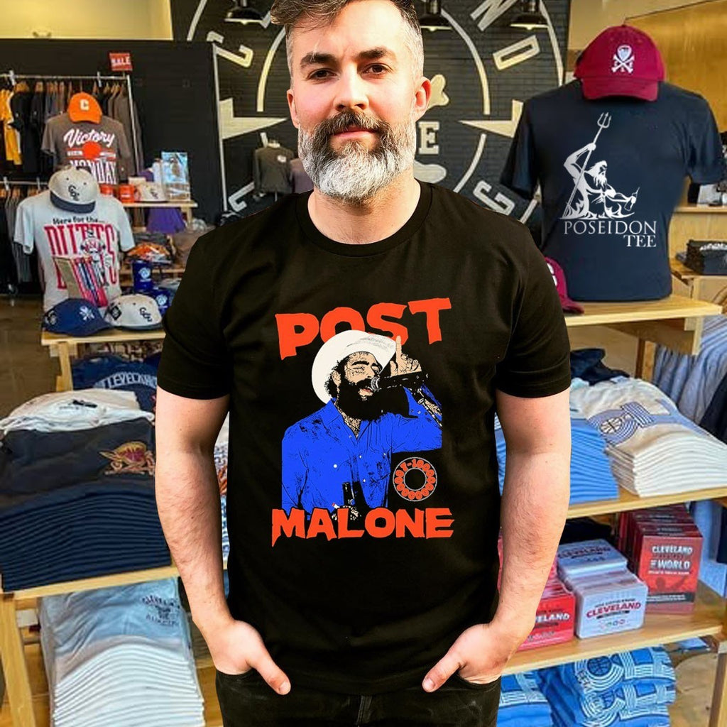Post Malone Western Singer T-shirt