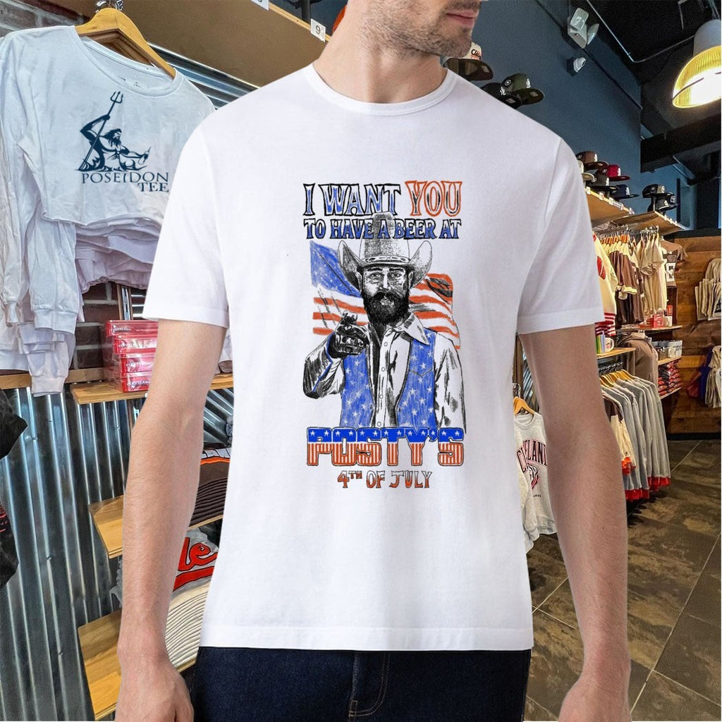 Posty’s I Want You To Have A Beer At July 4 2026 Poster 250 Years Of America T-shirt