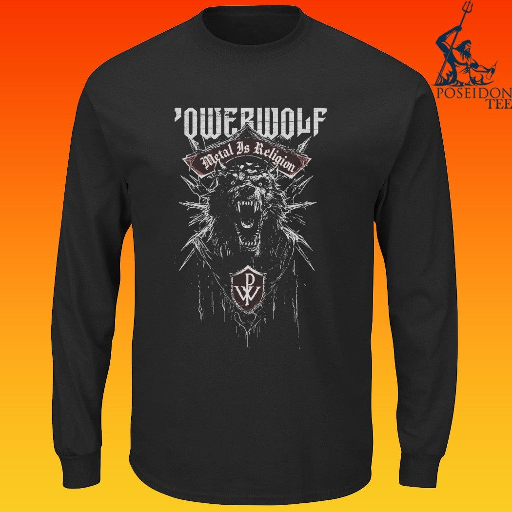 Powerwolf Metal Is Religion Chaos Crest T-shirt