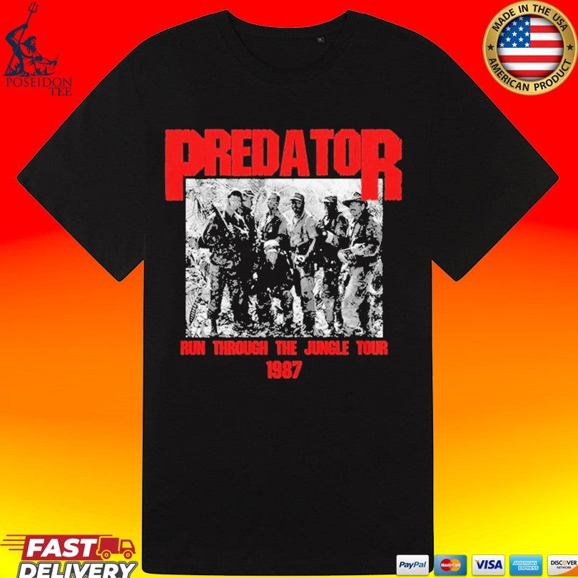 Predator Run Through The Jungle Tour 1987 T-shirt