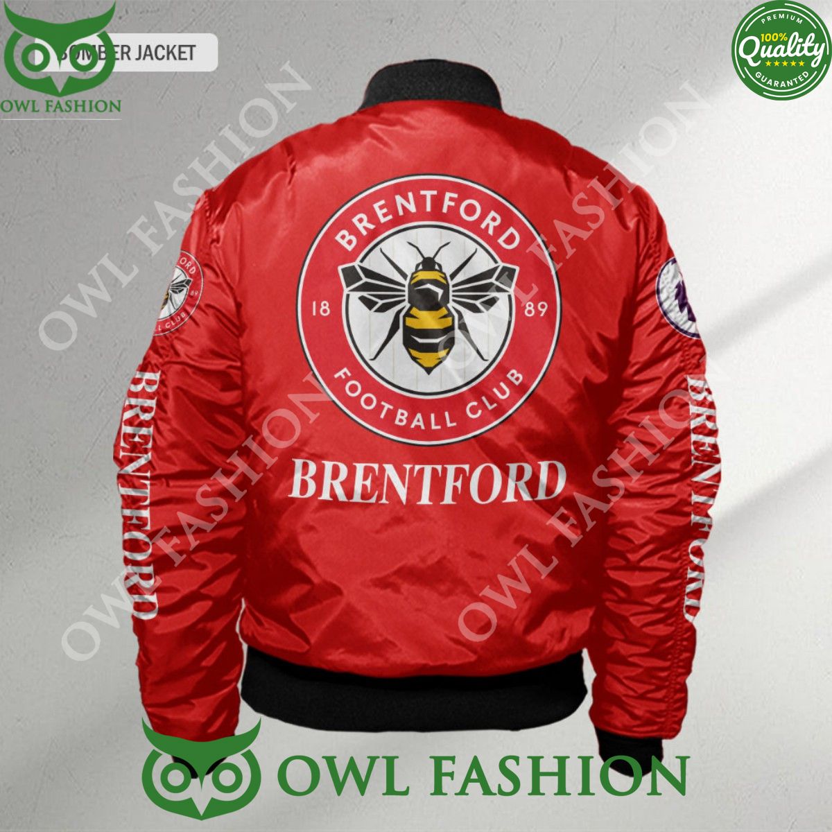 Premier League Brentford FC Customized 3D Bomber Jacket
