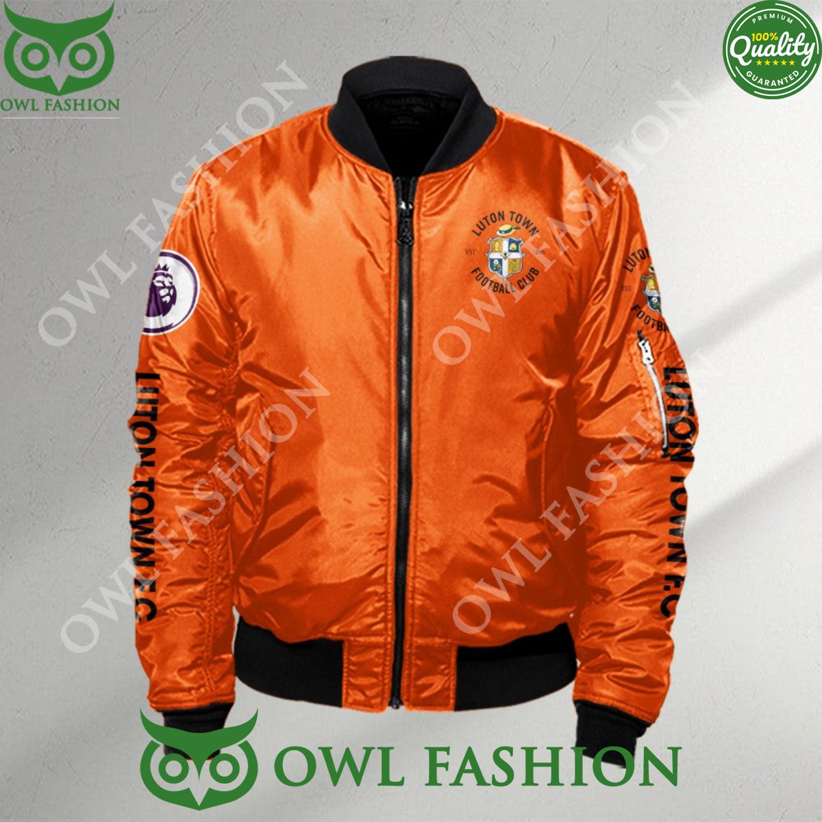 Premier League Luton Town F.C Customized 3D Bomber Jacket
