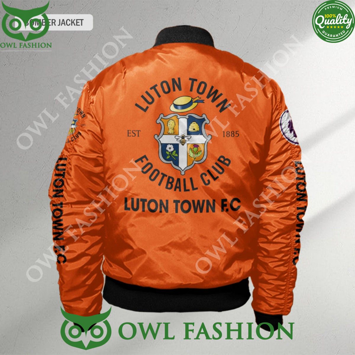 Premier League Luton Town F.C Customized 3D Bomber Jacket