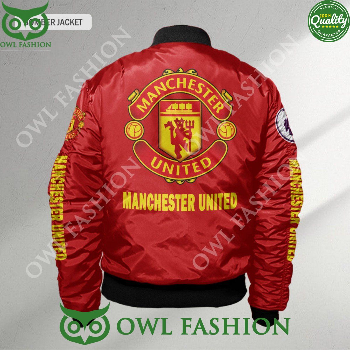 Premier League Manchester United Customized 3D Bomber Jacket
