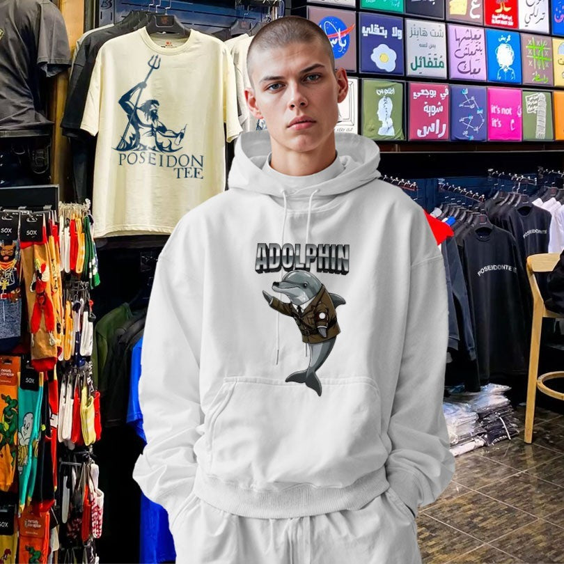 Premium Adolphin Adolf Hitler X Dolphin T-shirt