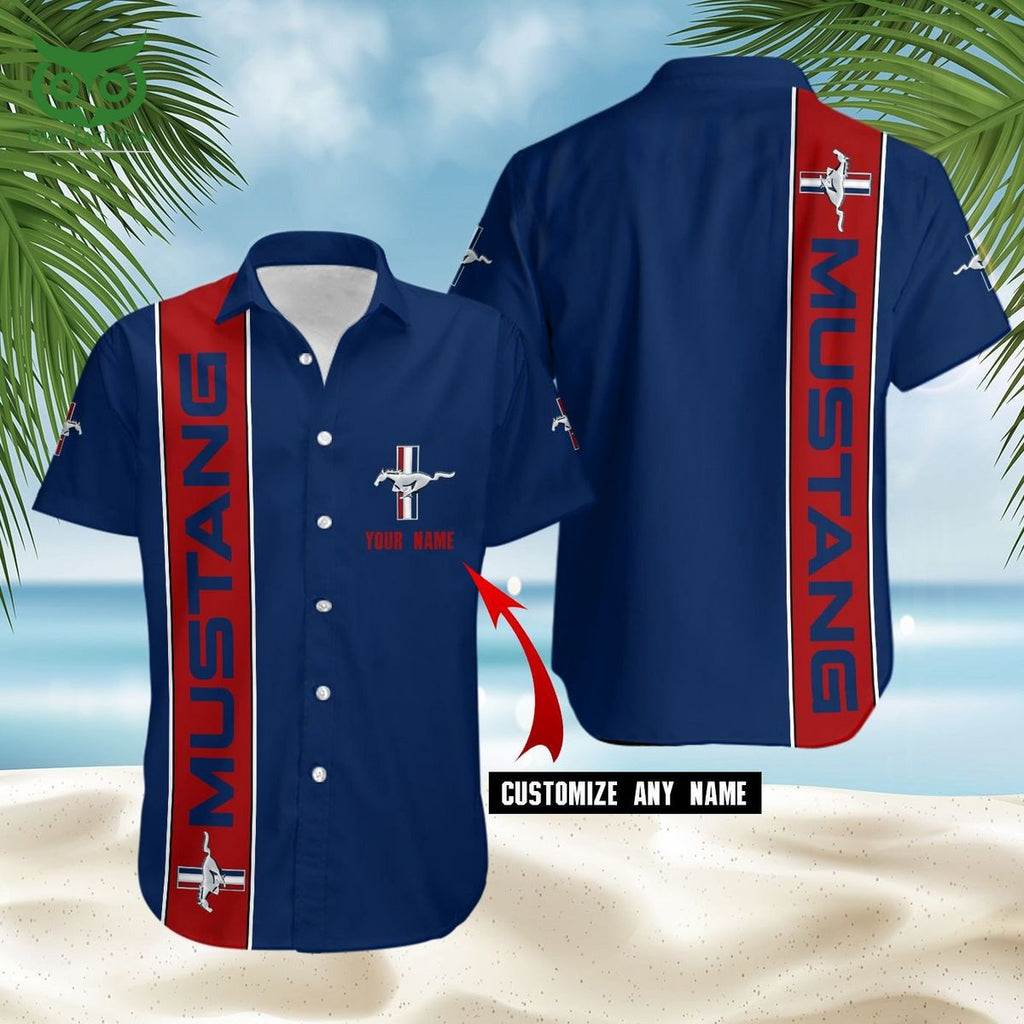 Premium Car Brand Mustang Ford 3D Hawaiian Shirt