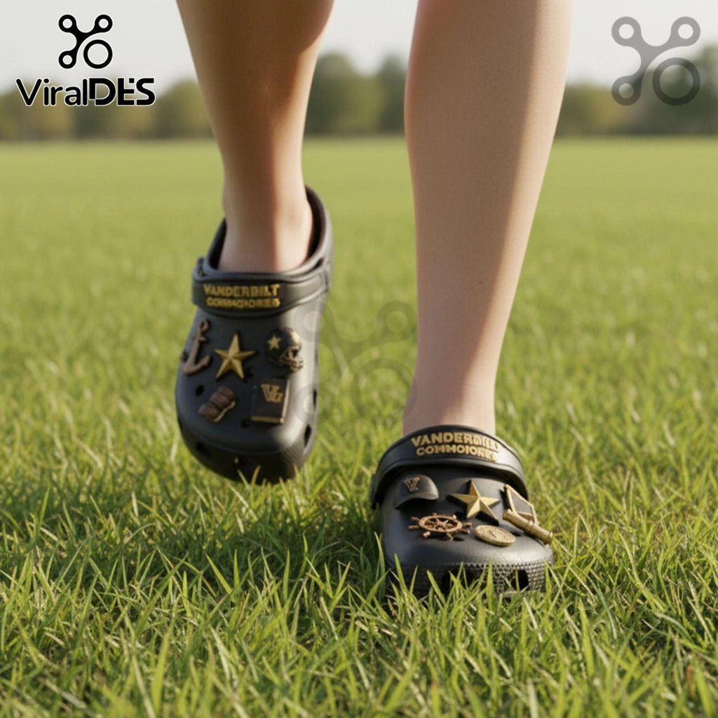 Premium Vanderbilt Commodores Crocs With Charms