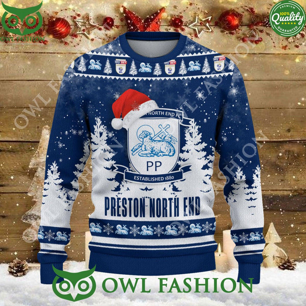Preston North End FC Christmas EFL Ugly Premier League Sweater Jumper