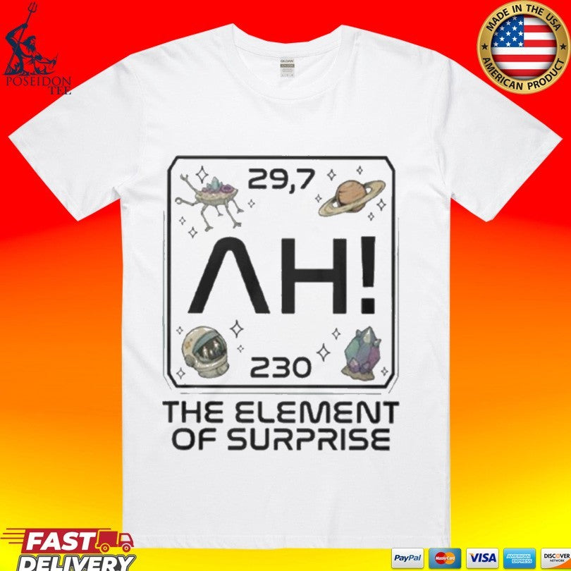 Project Hail Mary Ah Element Of Surprise Sci-fi Space Novel T-shirt