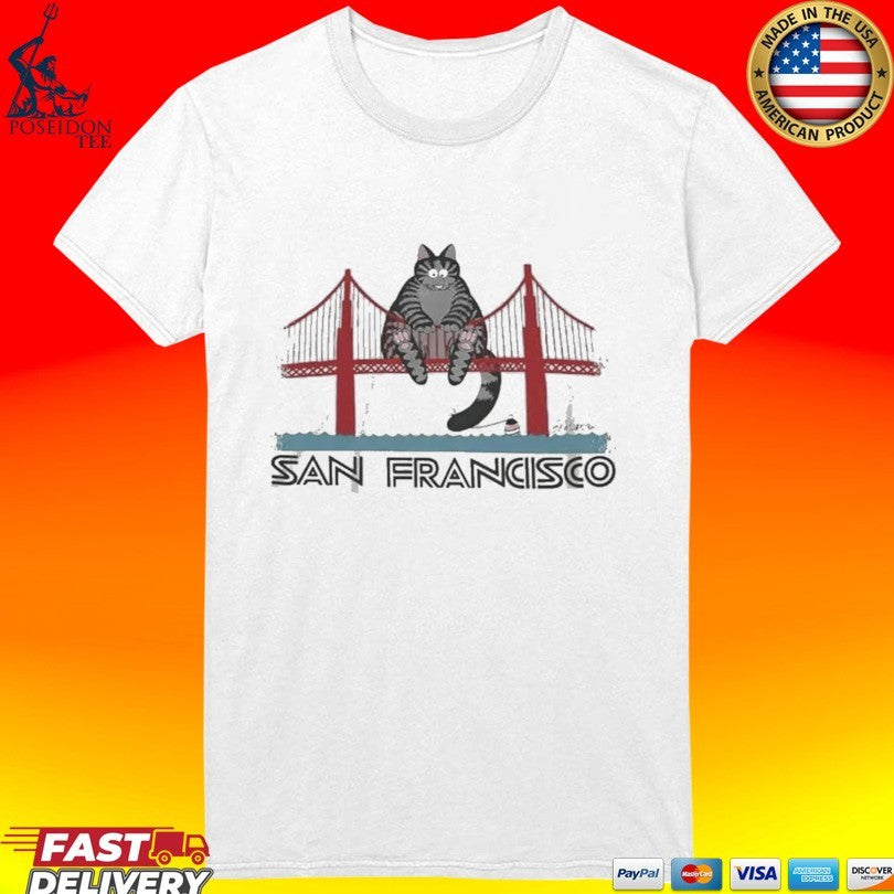 Project Hail Mary Cat San Francisco Golden Gate Bridge T-shirt