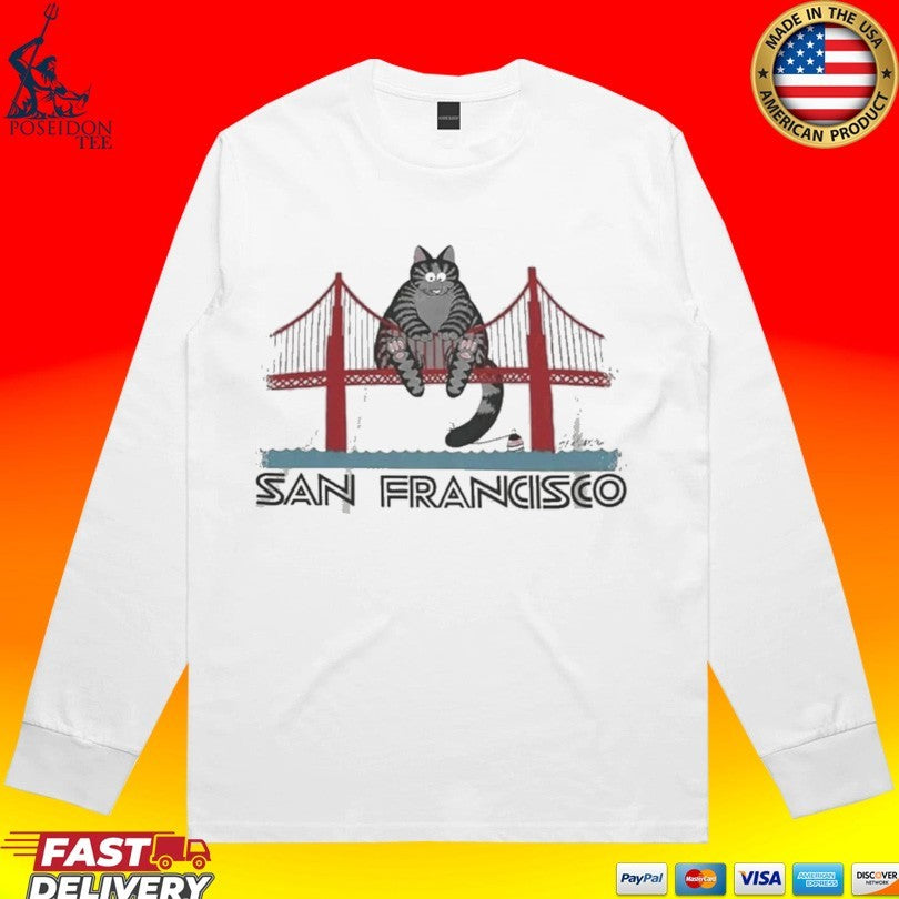 Project Hail Mary Cat San Francisco Golden Gate Bridge T-shirt