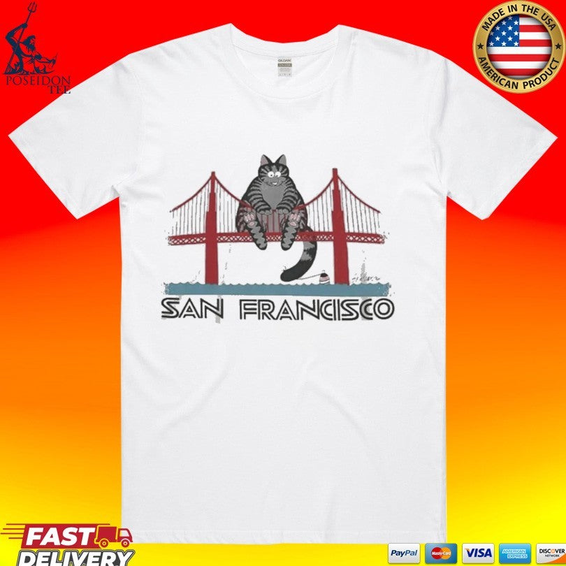 Project Hail Mary Cat San Francisco Golden Gate Bridge T-shirt