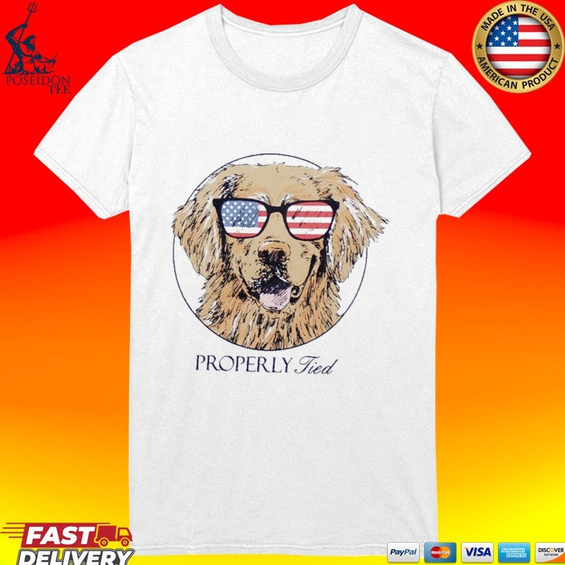 Properly Tied Patriot Dog T-shirt