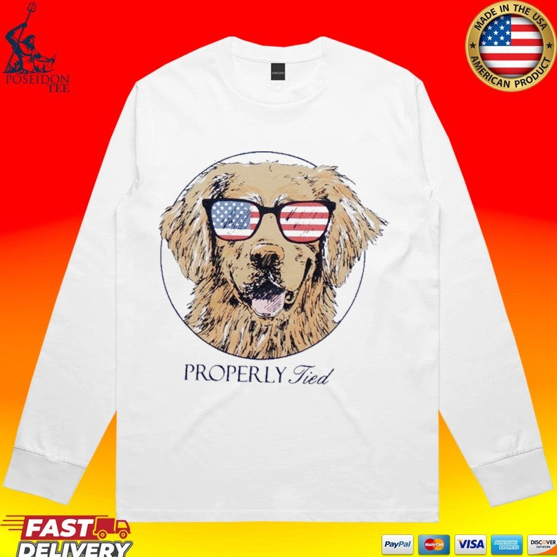 Properly Tied Patriot Dog T-shirt