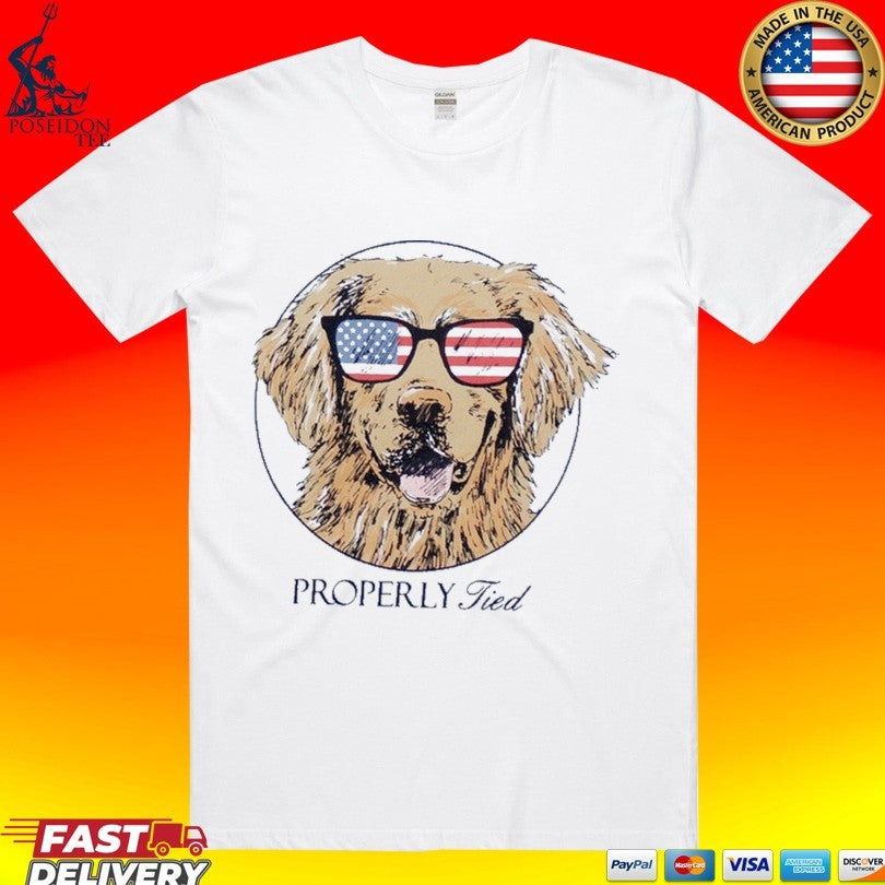 Properly Tied Patriot Dog T-shirt