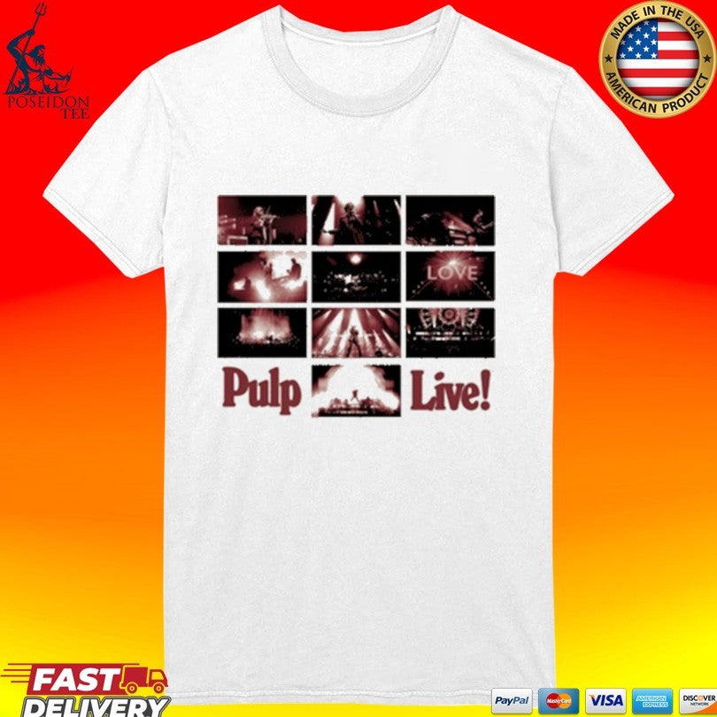 Pulp Rough Trade Records Live Natural T-shirt