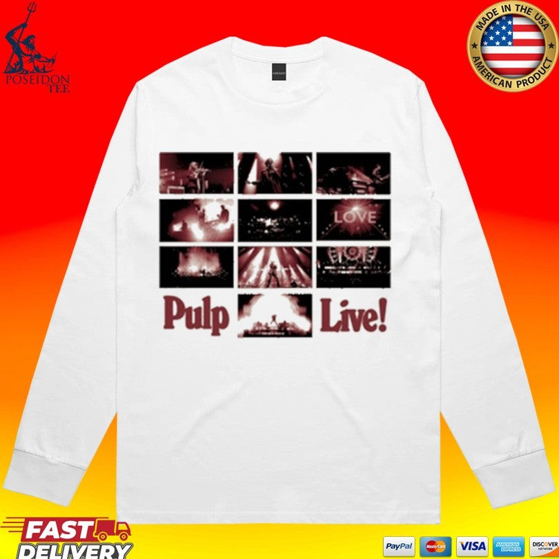 Pulp Rough Trade Records Live Natural T-shirt