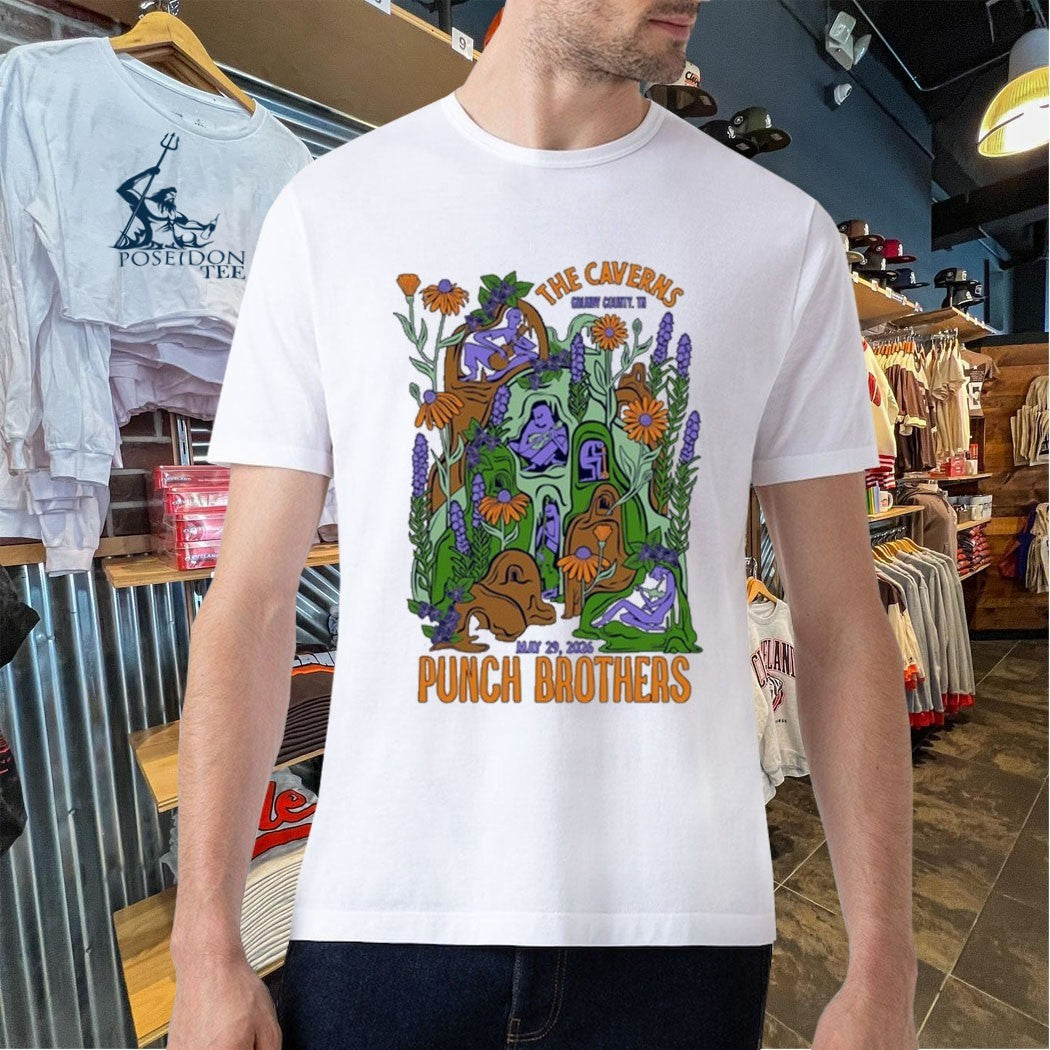 Punch Brothers The Caverns Pelham Tn 05.29.2026 Show T-shirt