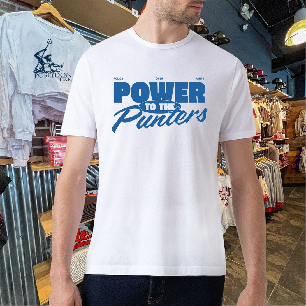 Punters Politics Power To The Punters Policy Over Party T-shirt
