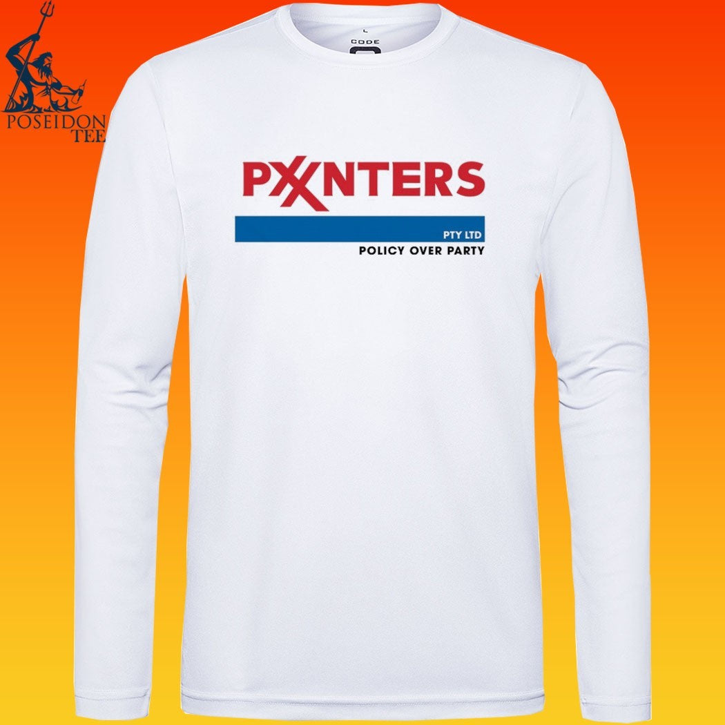 Punters Politics Pxxnters Policy Over Party T-shirt