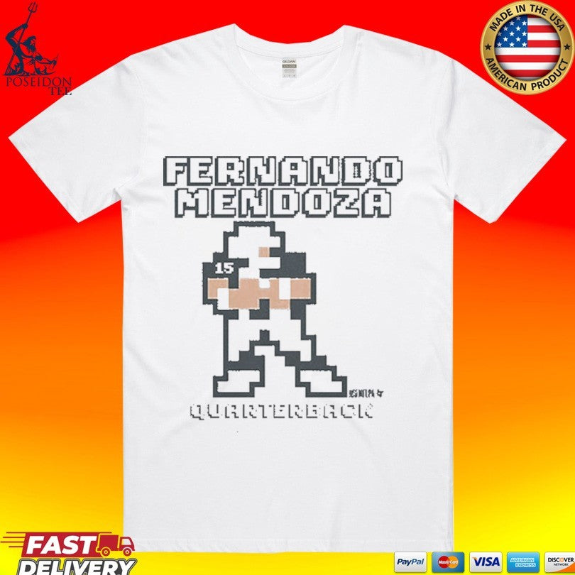 Fernando Mendoza Quarterback Vegas Retro Baller T-shirt
