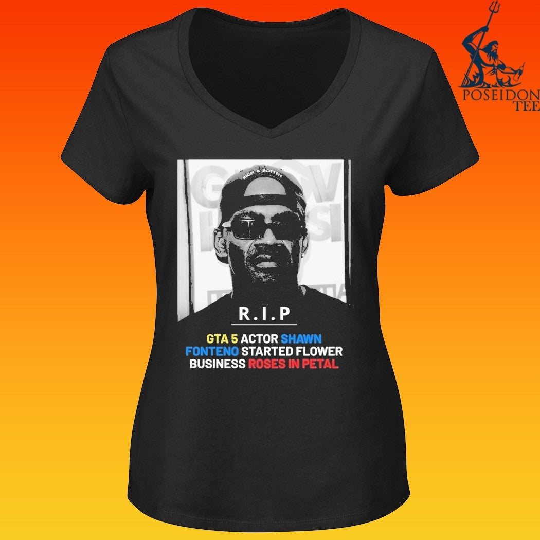 R.I.P Gta 5 Actor Shawn Fonteno Started Flower Business Roses In Petal T-shirt