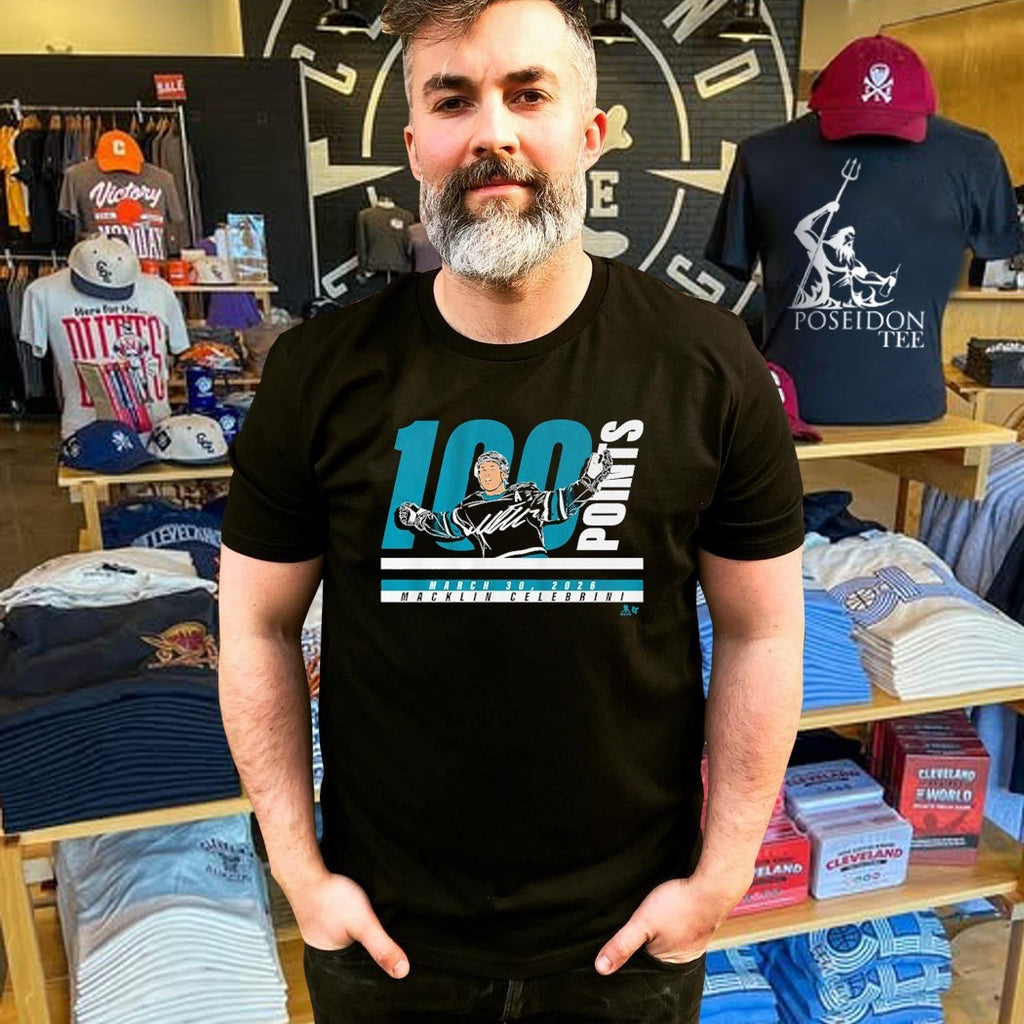 Macklin Celebrini 100 Points March 30 2026 T-shirt