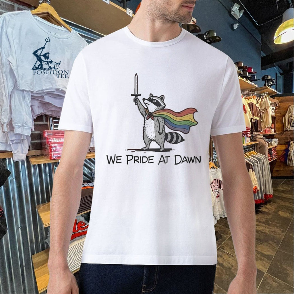 Raccoon We Pride At Dawn T-shirt
