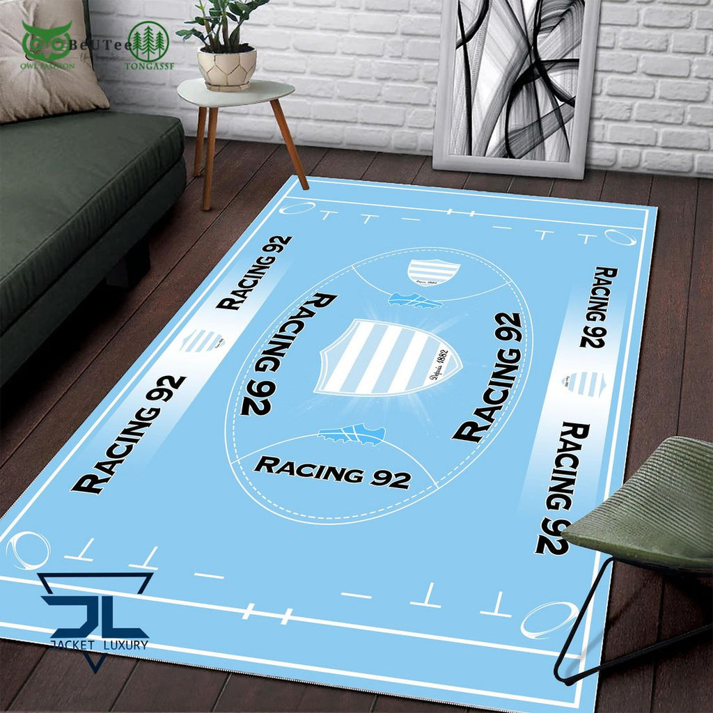 Racing 92 French Rugby Carpet Rug